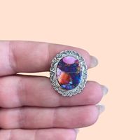 Navajo Rose Rêve & Bague En Argent Sterling 925 Bague En Argent Massif Bohème Cluster Anneaux Cadeau D'anniversaire pour L'amour Au Prix De Gros