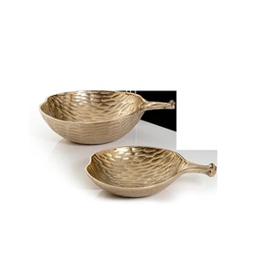 <b>High</b> Quality Polish Gold Plated Aluminum Serving Bowl with a Luxurious Reflective Surface Dining <b>Table</b> Setups - Product Image 6