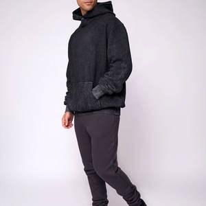 Sweat à capuche en tricot surdimensionné pour homme de haute qualité avec impression de logo personnalisée Nouvelle arrivée Veste légère - Product Image 3