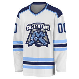 Venta al por mayor OEM diseño personalizado y logotipo Hockey Jersey personalizado en blanco Jerseys sublimados Hockey Jerseys - Product Image 2