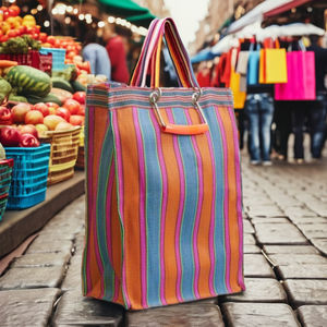 Bolsas de Compra Ecológicas de Nailon Reciclado Tejido PP, Bolsas de Polipropileno Reciclado Sostenibles, Hechas en India - Opciones al por Mayor - Product Image 1