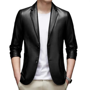 ผ้าแคนวาสดีไซน์ที่ดีที่สุดสำหรับผู้ชายเสื้อสตรีทแบบแขนยาวปกหนังแกะ - Product Image 2