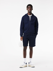 Nueva llegada Basics Sudaderas con capucha para hombre Sudadera con capucha de manga larga con bolsillo en color azul - Product Image 4