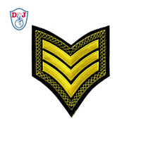 Écussons personnalisés Rangement Rayures Emblème Brodé Badges patchs pour Uniforme Vêtement Accessoires