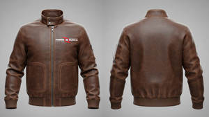 Blouson en cuir double face pour homme, coupe ajustée, style moto, col montant, logo personnalisable, imperméable, respirant, délavé, automne/hiver - Product Image 5