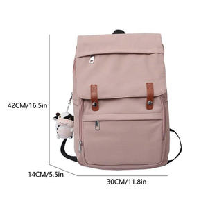 Sac à dos imperméable à la mode simple pour les étudiants du secondaire fabriqué en polyester durable avec fermeture à glissière du Vietnam - Product Image 4