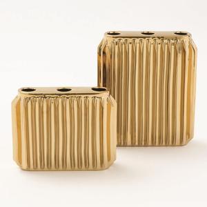 แจกันต้นไม้สีทองดีไซน์แจกันดอกไม้ที่ดีที่สุดสำหรับตกแต่งบ้านงานแฮนด์เมดสั่งทำของตกแต่งในร่มที่ดีที่สุดและดีไซน์แบบแฮนด์เมด - Product Image 1