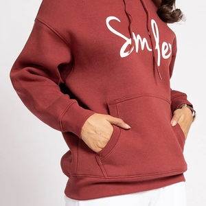 Vente en gros de pulls à capuche en coton de qualité pour femmes pull-over de couleur unie sweats à capuche personnalisés pour femmes fabrication en usine de sweats à capuche pour femmes - Product Image 3
