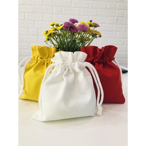 Bolsa con cordón de algodón y logotipo personalizado, bolsa de compras larga portátil para embalaje personalizado, uso promocional para joyería pequeña - Product Image 5