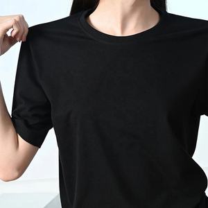 À la mode Sexy col rond couleur unie femmes à manches courtes tricot côtelé T-Shirts décontracté basique porter des T-Shirts pour les femmes - Product Image 6