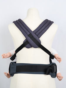 כותנה לתינוק כחול כהה נושאת תינוק נושאת רצועות מתכווננות מחברים מאובטחים לנשיאה תינוק נוח לילדים - Product Image 3