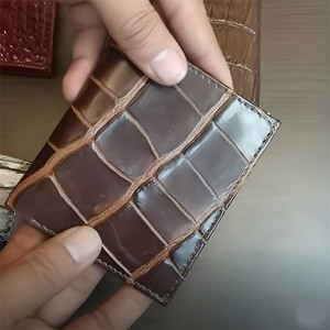 Portefeuille pour homme en cuir véritable, design à double pli avec poche zippée pour les pièces de monnaie, plusieurs emplacements pour cartes et double compartiment pour l'argent, nouveauté - Product Image 5