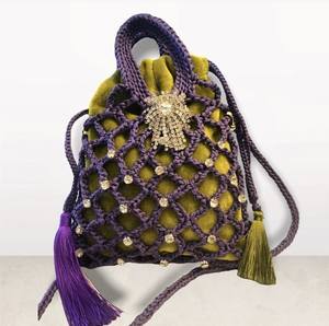 DECOR BRODERIE UNIQUE MEILLEUR Style Bohème Broderie Perle Main Embrayage Sacs À Main Fantaisie Conception Doublure En Gros - Product Image 4