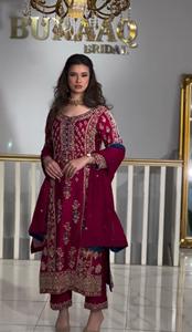 Salwar Kameez pakistanaise de luxe robe de mariage et de soirée avec broderie à la main et design élégant au meilleur prix - Product Image 5