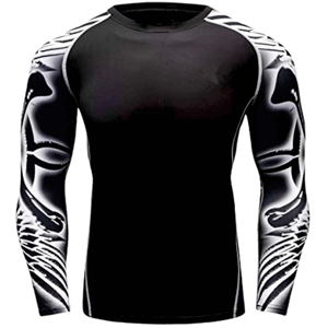 Rashguard MMA à manches longues entièrement personnalisé par sublimation, Rashguards BJJ, Rashguard MMA OEM - Product Image 3