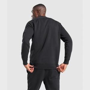 Sweat-shirt à capuche d'athlétisme personnalisé pour la course à pied gris blanc uni pour hommes, vêtements de sport, Sweat-shirt pour hommes - Product Image 6