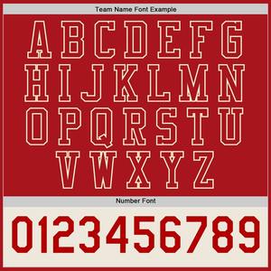 Custom <b>Red</b> Customized Bomber Full-Snap Varsity Letterman Two <b>Tone</b> Jacket Windbreaker Streetwear Vintage Men's Varsity Jacket - Product Image 4