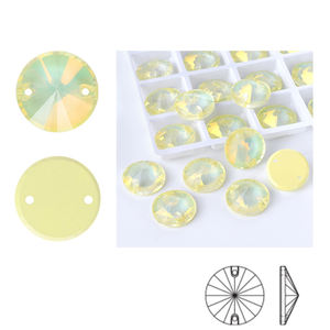 Cristales de imitación de cristal con base plana y agujero, con motivo cosido a mano y hebilla plana K9 Satellite, para zapatos, al por mayor - Product Image 4