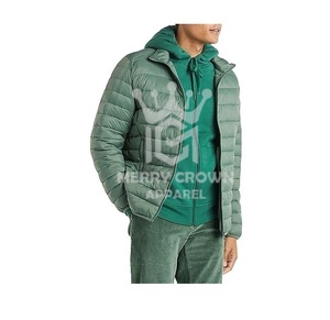 Chaqueta acolchada ligera hecha a medida 2025 para hombre, abrigo informal impermeable de lona de alta calidad, empaquetado, comodidad personalizada - Product Image 2