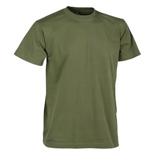 Prix usine livraison rapide col rond couleur personnalisée vert olive couleur unie coton Jersey basique t-shirt pour la meilleure qualité - Product Image 3