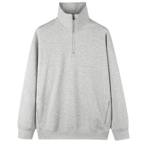 NUEVA Serie de Suéteres para Hombre con Cuello Alto y Cierre de Cremallera 1/4, Hombros Caídos, Cremallera Alf, 380gsm, con Logotipo Personalizado - Product Image 1