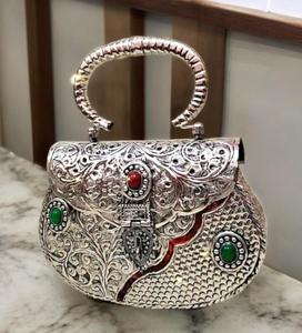 Bolso de Mano de Metal con Diseño de Mosaico de Latón con Acabado Antiguo para Mujer, Venta al por Mayor, Marco de Metal de Antique Creations - Product Image 3