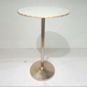 Superventas 2023 forma redonda única y diseño moderno mesa auxiliar de acero inoxidable y mesa central para sala de estar cama An - Product Image 3