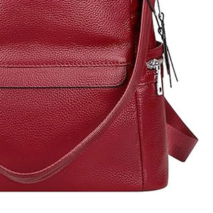 Bolsa de viaje para acampar al aire libre, bolsa de senderismo de cuero Vintage, mochila de senderismo de cuero genuino de alta calidad - Product Image 5