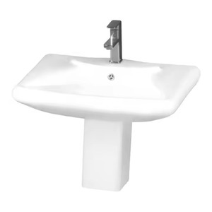 อ่างล้างมือเซรามิกติดผนังพร้อมแท่น Rojo lavabo ที่ตั้งไว้ในอินเดีย - Product Image 6