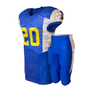 Uniformes de fútbol americano personalizados Conjunto de pantalón de Jersey transpirable Ropa de talla grande impresa para adultos - Product Image 3