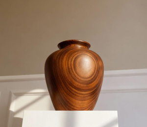 Vase de mariage en bois rustique moderne, bois massif, écologique, fait à la main, pot de fleurs décoratif, décoration intérieure unique - Product Image 4