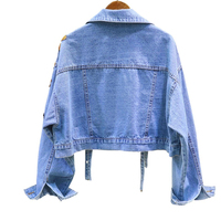 Meilleures ventes Vestes d'hiver pour femmes Veste en jean noir Dames Vestes en jean 2024 Haute qualité Prix bon marché