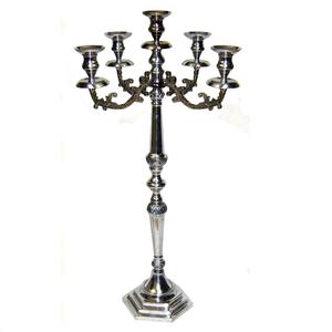 Luxueux Style Moderne 5 Bras Grand Candélabre Bougeoir De Noël En Métal De Haute Qualité avec Bougeoir Décoratif De Polissage - Product Image 4