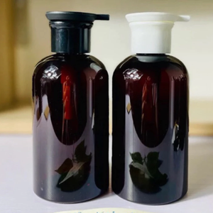 500ML Plastic Lotion Pump Bottle Empty Lotion Bottle with Pump with Lotion Pump in Dark Amber Color PET Vietnam manufactory - Product Image 2