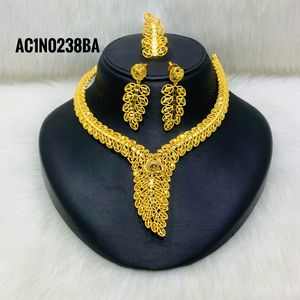 New Trend Fashionable Stylish Short Necklace Set With Earrings & Rings 18K Gold Plated One Gram Jewellery for Women - Product Image 1