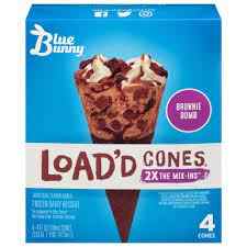 Blue Bunny Loadd Cones, Twist Cones and Loadd , Frozen Dessert  | Non-Dairy Ice Cream & Novelties  for Sale