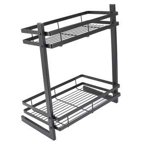 <b>Metal</b> spice rack organizer kitchen countertop spice holder wall mounted seasoning <b>shelf</b> spice storage rack for kitchen use - Product Image 3