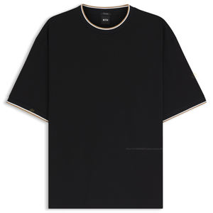 Camiseta de verano informal para hombre con diseño de logotipo personalizado OEM 100% algodón de talla grande versátil suelta de seda de hielo de manga corta - Product Image 3