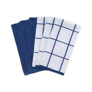 Toallas de cocina ligeras bordadas de Golf respetuosas con el medio ambiente 100% algodón estilo abstracto sostenible MOQ 100 India B2B Dropship OEM - Product Image 5