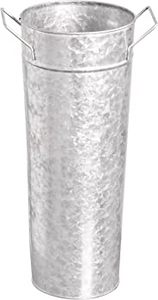 Florero antiguo galvanizado para jardín, florero alto de Metal francés, decorativo rústico - Product Image 6