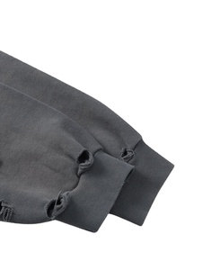 Sweat à capuche zippé surdimensionné pour homme, en molleton bouclette 400 g/m², délavé effet soleil, vintage, avec logo personnalisé, qualité supérieure, fournisseur OEM - Product Image 5