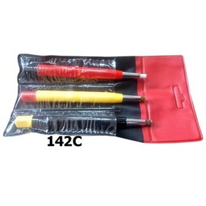 Juego de cepillos para rascar de 5 cerdas de latón, nailon suave, nailon duro, cerdas de acero, fibra - Product Image 2