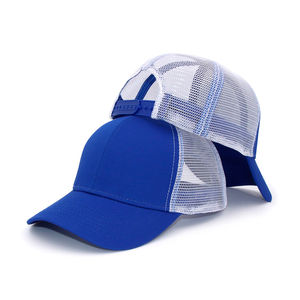 Chapeau de camionneur unisexe 100% coton maille 3D broderie haute visibilité Sports de plein air Logo 5 panneaux chapeau d'affaires - Product Image 4