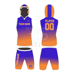 Ensemble d'uniformes de football 7V7 pour hommes, tissu de compression entièrement sublimé, ensemble de maillot à capuche antibactérien UV à séchage rapide - Product Image 3