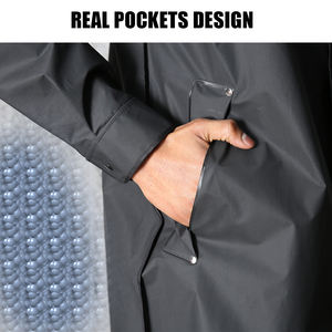 Chubasquero impermeable de gran tamaño negro personalizado 2024 con diseño de bolsillo, superventas, chubasquero para adultos para actividades al aire libre, pesca - Product Image 4