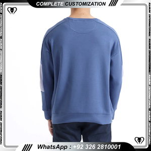 Venta caliente de moda al por mayor de los hombres sudadera de algodón de lana de cuello redondo personalizado sudaderas para los hombres - Product Image 3