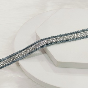 Luxury Jharkhand Handmade Diamond Work Lace <b>Fabric</b> Unique Traditional Border for Sarees Elegant Jharkhand Diamond Border for - Product Image 2