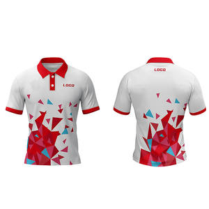 Maillots de football décontractés à manches courtes de mode américaine personnalisée séchage rapide refroidissement 100% coton tricoté pour polos contraste de couleur - Product Image 3