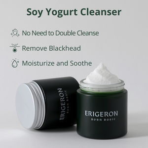 ERIGERON Soins de la peau coréens, nettoyant visage doux au yaourt de soja, nettoyant facial en profondeur avec glycérine pour les peaux irritées - Product Image 3