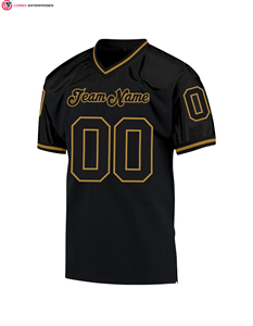 Camiseta de fútbol americano con estampado de sublimación de alta calidad, Camiseta con cuello en V, camiseta de fútbol Vintage personalizada - Product Image 5